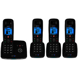 BT 6610 Digital Cordless Phone With Nuisance Call Blocking & Answering Machine, Quad DECT